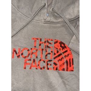 The North Face Mens 2XL Brown Hoodie Graphic Print Outdoors XXL Pockets